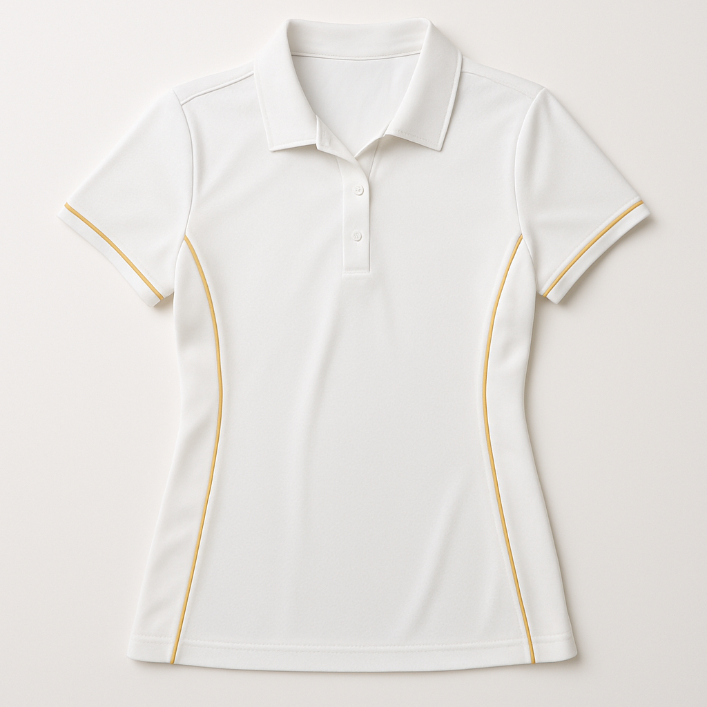 Polo Deportivo Blanco Mujer